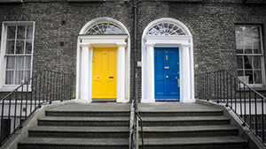 Yellow and Blue Doors