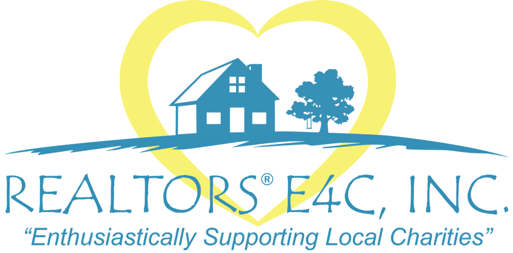 Realtors E4C, INC. Logo - "Enthusiastically Supporting Local Charities"